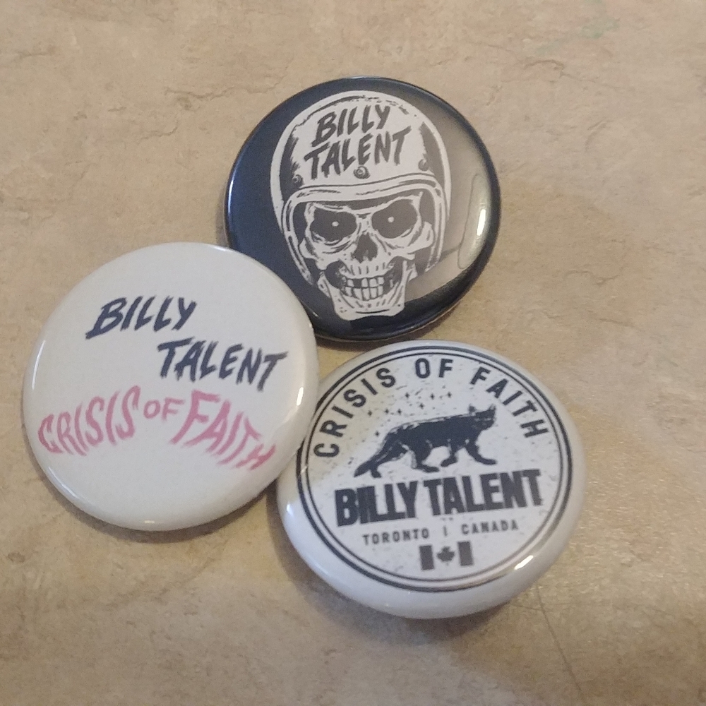 Billy Talent Crisis Of Faith Button Pack